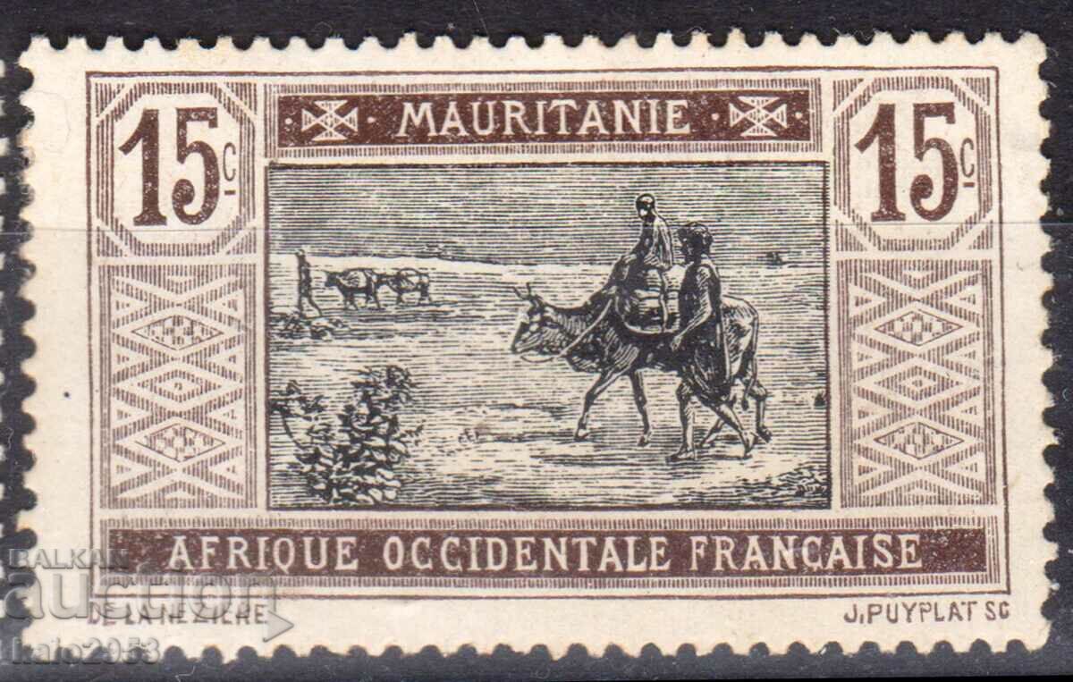 Ф Mauritanie-1913-Редовна-Търговски керван в пустинята,MLH