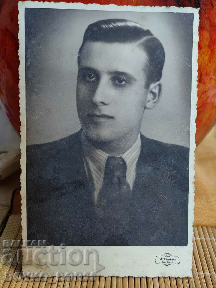 Fotografie veche mare a lui Rousse din vremea țarului 9/14 cm