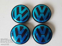4 pcs. Volkswagen/VW Wheel Caps 65/60mm New