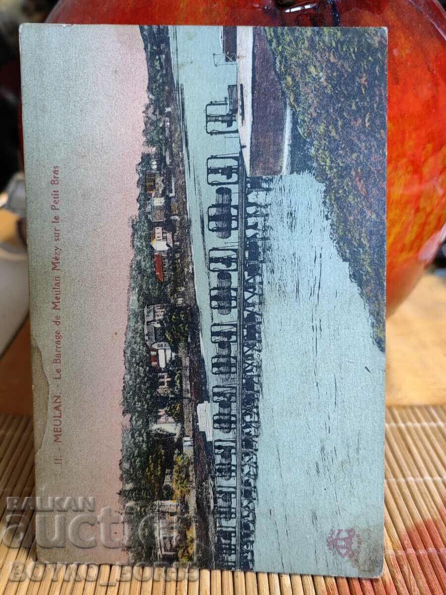 Παλιά καρτ ποστάλ MEULAN, Γαλλία από την τσαρική εποχή