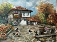 Denitsa Garelova oil/canvas "House in Bozhentsi" 30/40