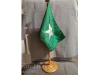 Soc. Stand wooden/flag