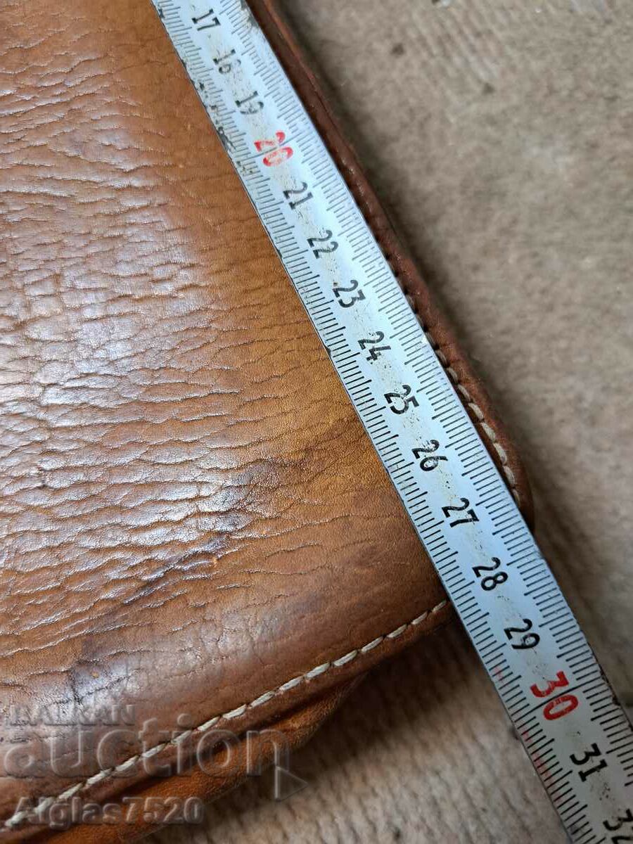 Delivery of Leather bag made of genuine leather