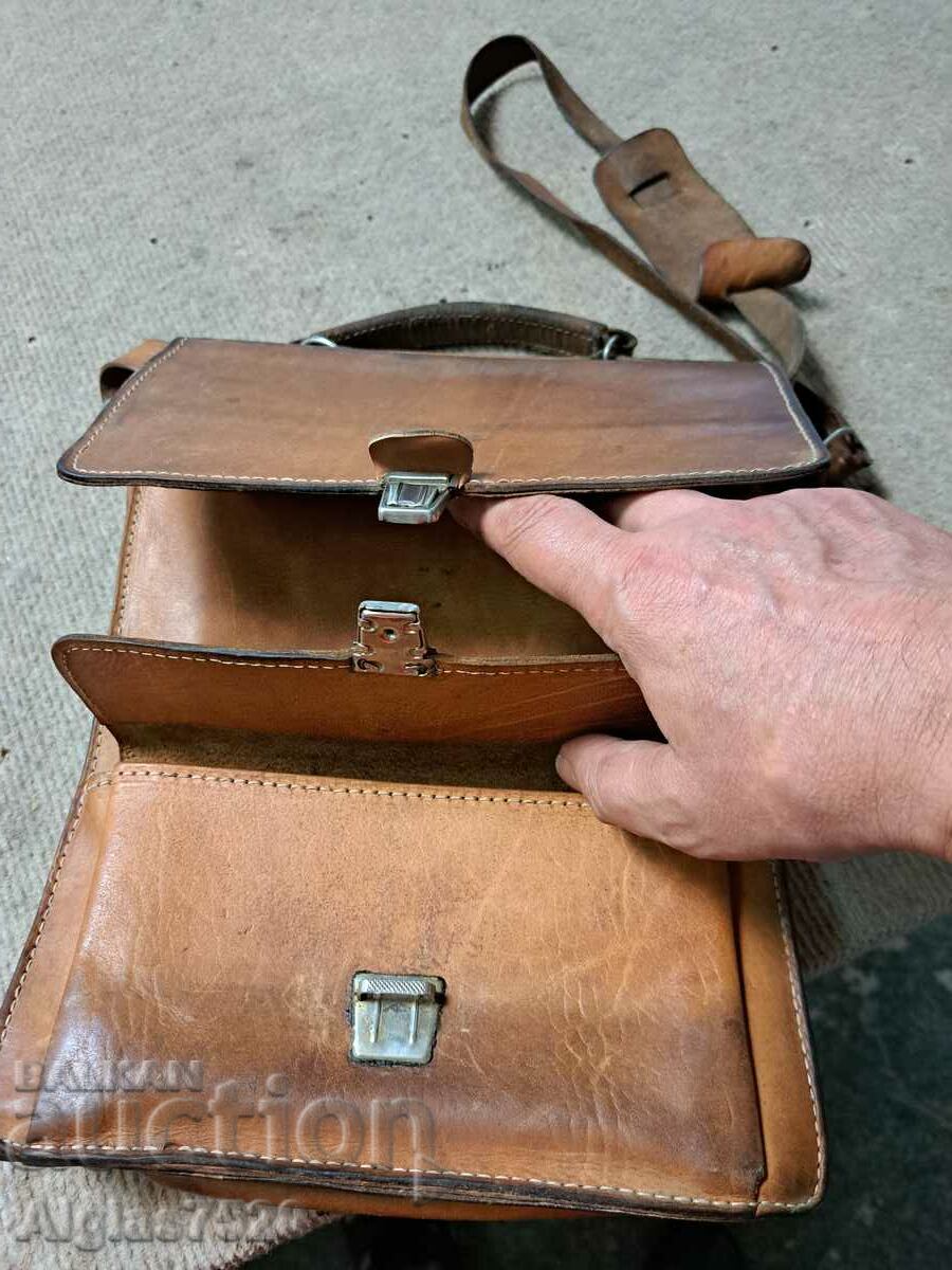 Leather bag made of genuine leather - 6