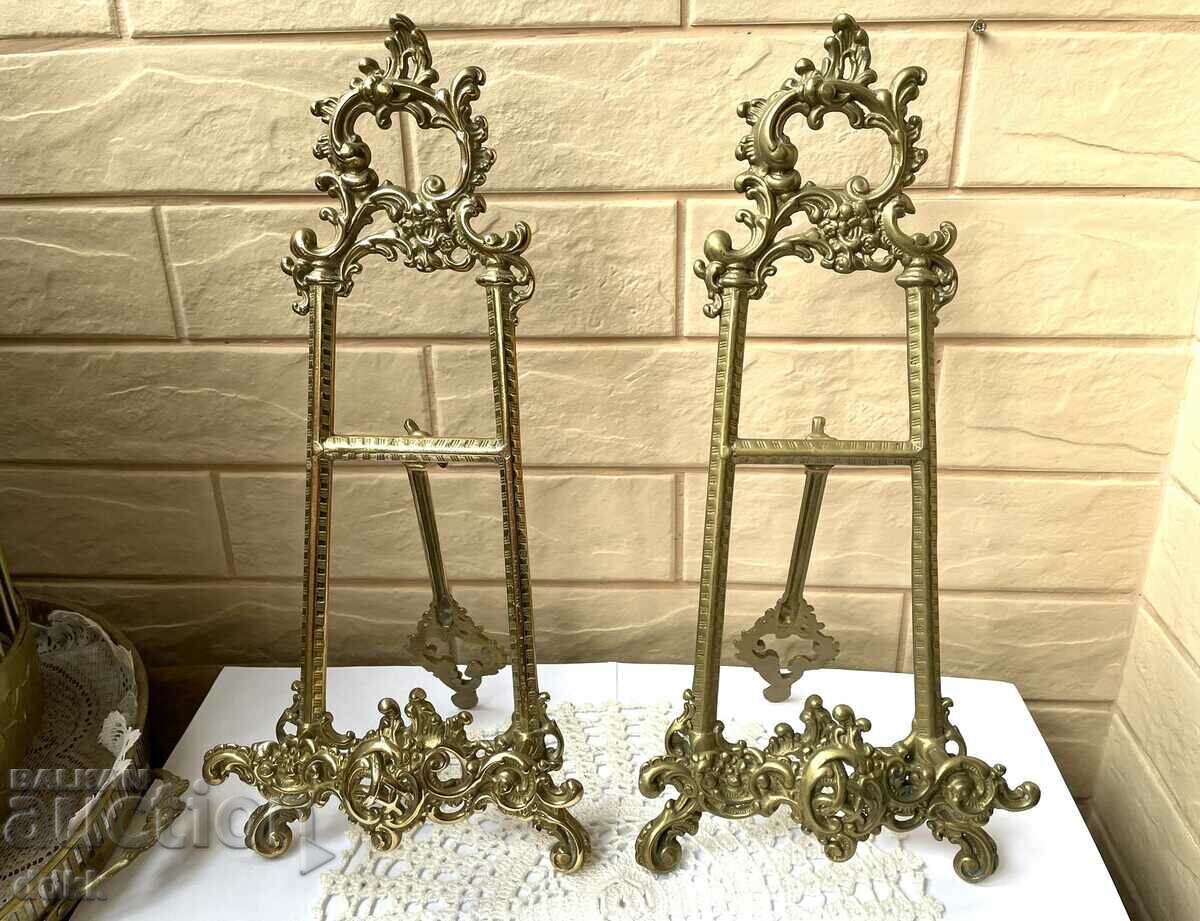 A beautiful large brass plate/or book stand