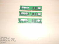 536. Ram DDR2 800 MHz, PC2-6400, 2Gb, Kingston. Kit 3 bucati. NOU
