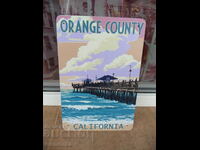 Μεταλλική πινακίδα Orange County Καλιφόρνια γειτονιά των πλουσίων