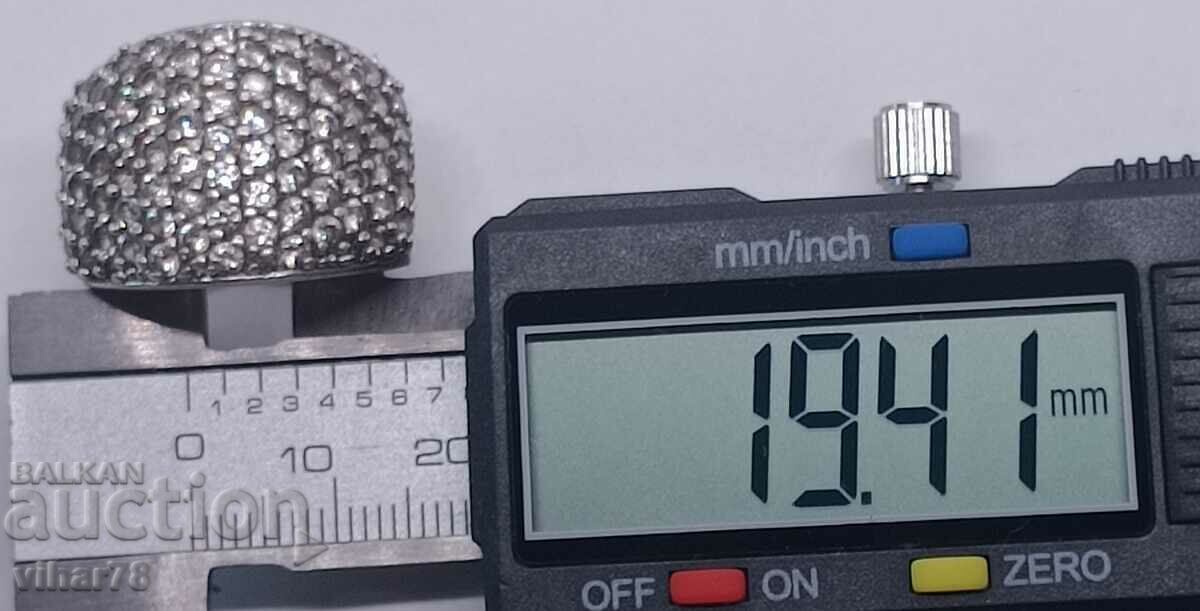 Γυναικείο ασημένιο δαχτυλίδι - 5