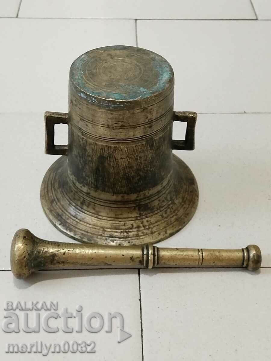 Old bronze mortar and pestle mortar pot for pounding - 5 Old bronze mortar and pestle mortar pot for pounding - 5