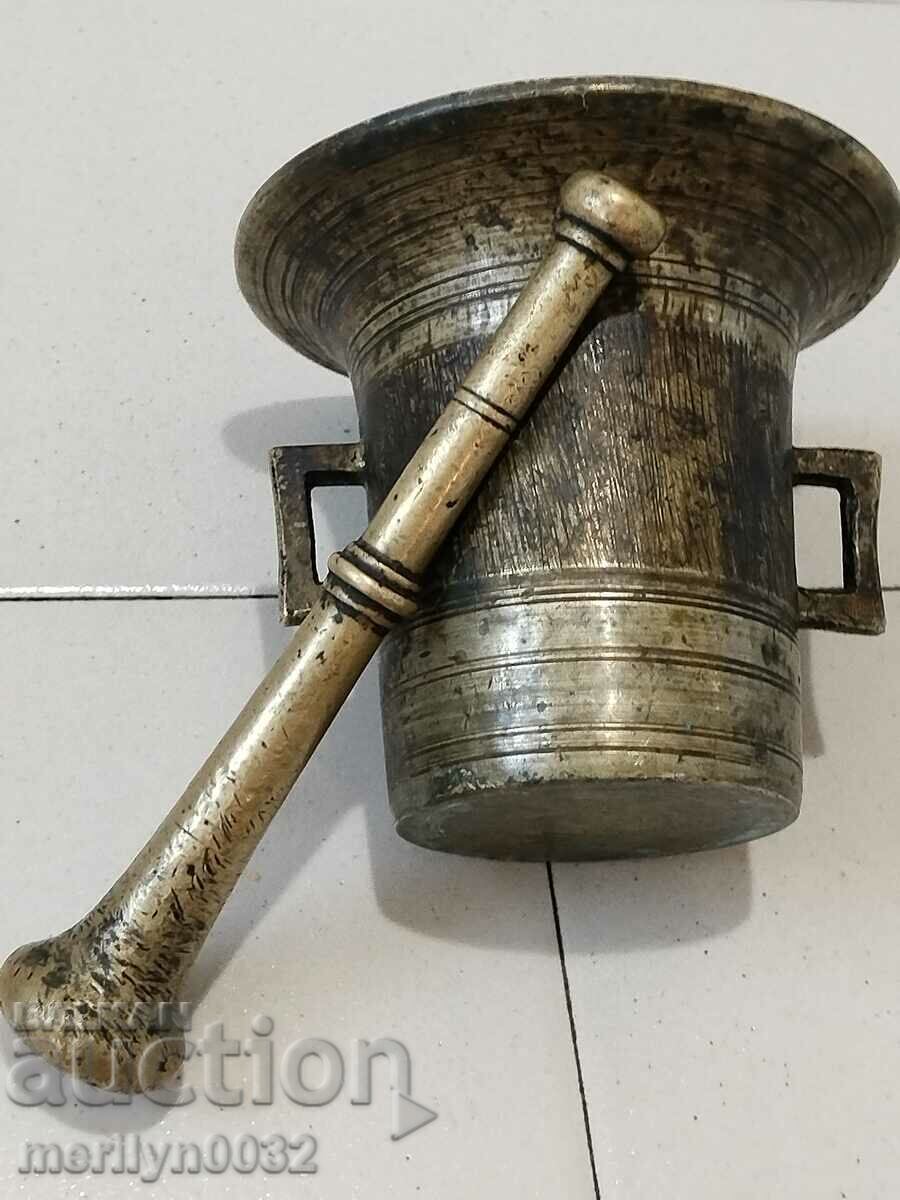 Old bronze mortar and pestle mortar pot for pounding - 7 Old bronze mortar and pestle mortar pot for pounding - 7