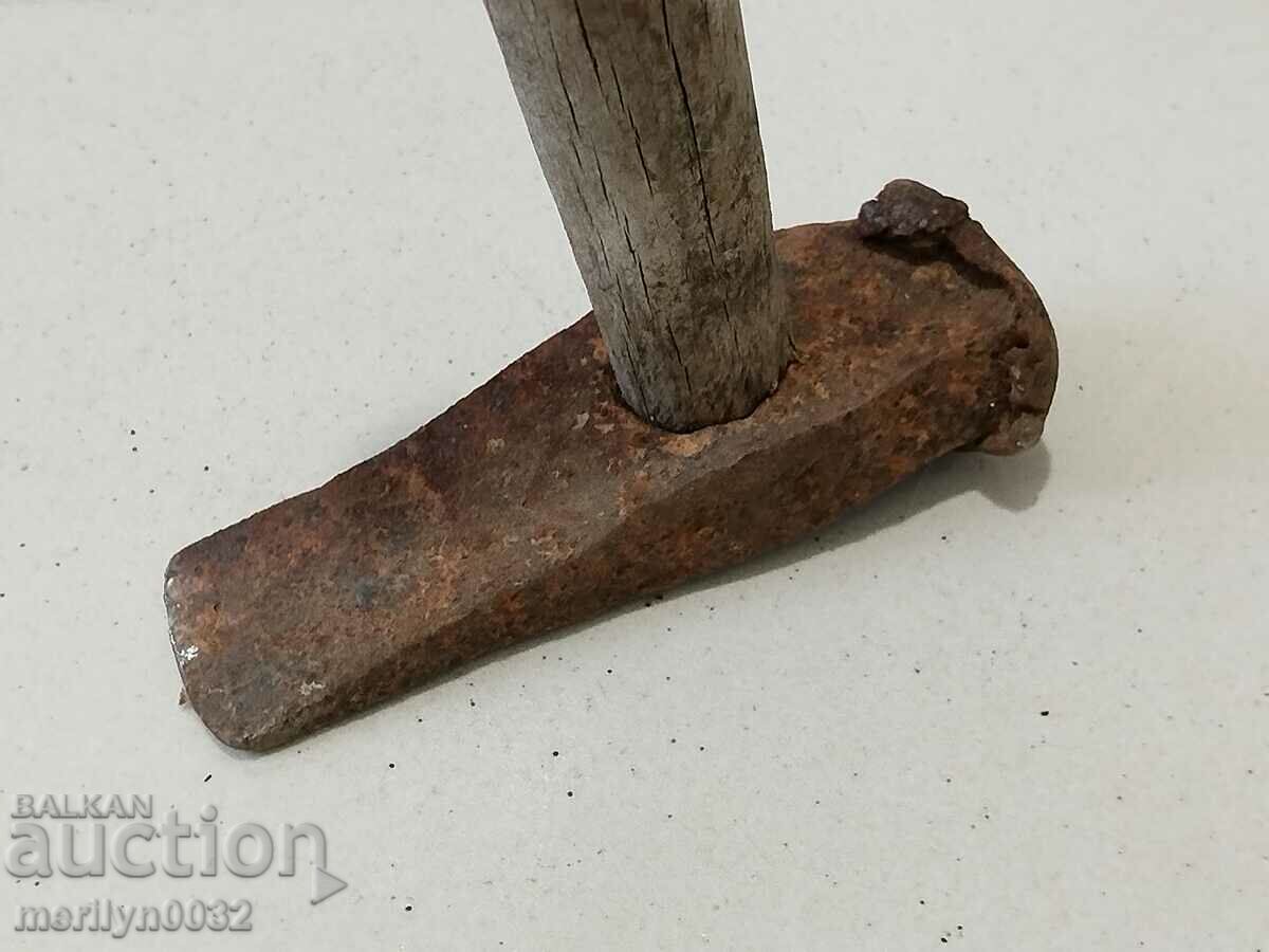 Delivery of Very old hammer over 100 years, wrought iron tool Delivery of Very old hammer over 100 years, wrought iron tool