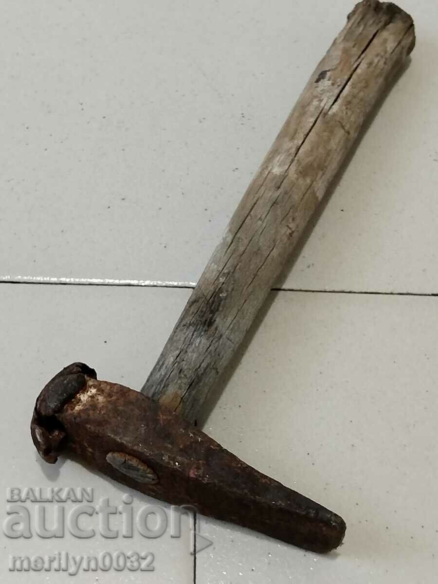 Very old hammer over 100 years, wrought iron tool - 7 Very old hammer over 100 years, wrought iron tool - 7
