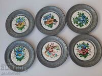 BEAUTIFUL Decorative pewter wall plates