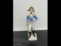 French porcelain figure of a soldier. #5490