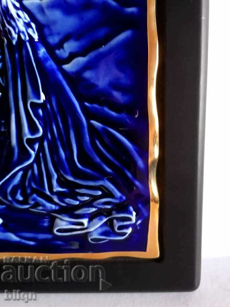 Beautiful German Porcelain Icon With Gilt - 5 Beautiful German Porcelain Icon With Gilt - 5