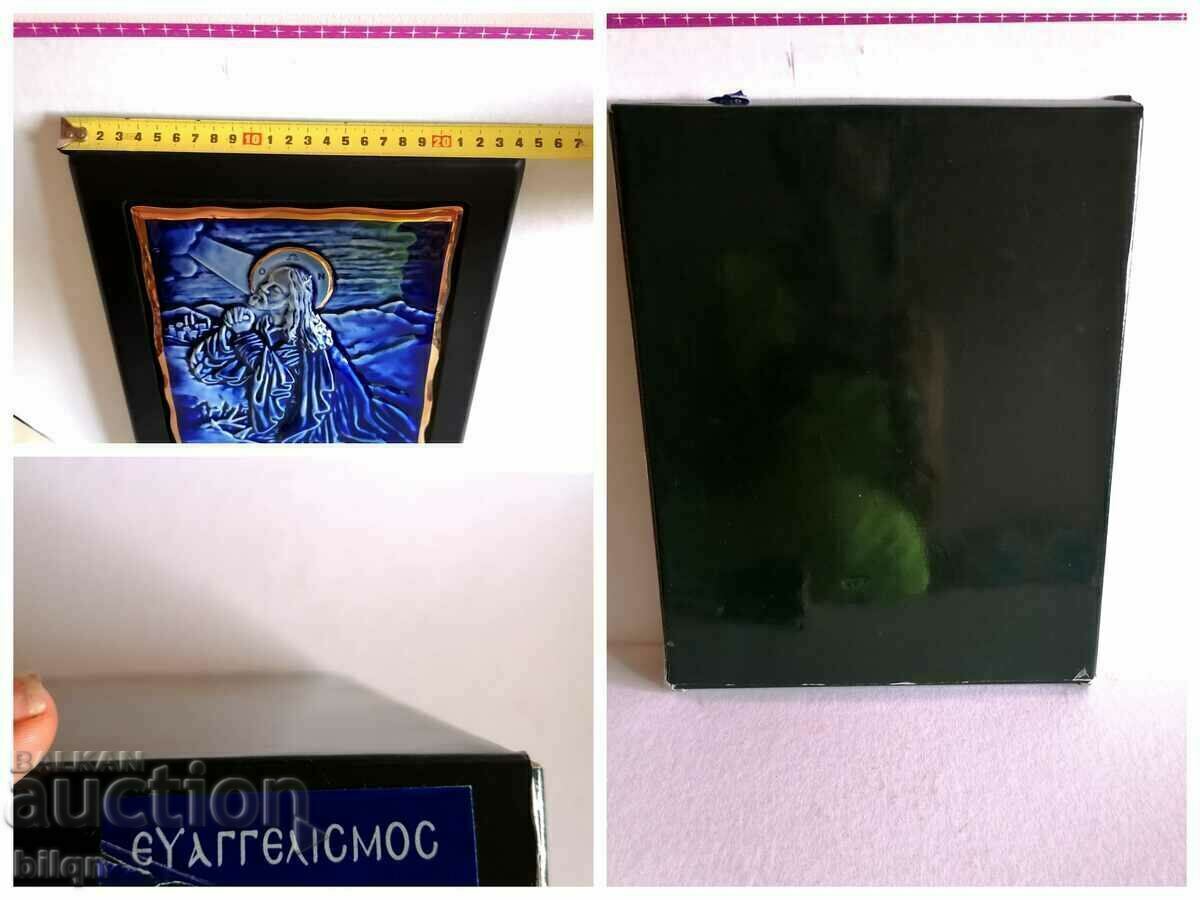 Beautiful German Porcelain Icon With Gilt - 7 Beautiful German Porcelain Icon With Gilt - 7