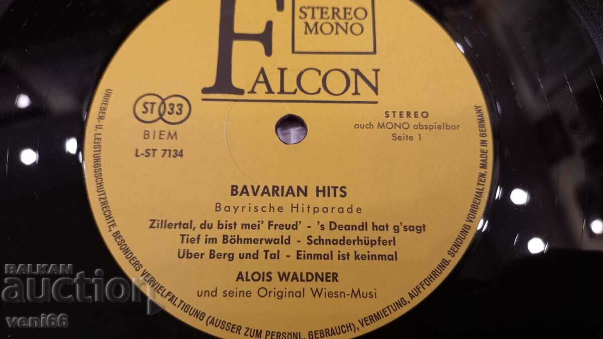 Delivery of Gramophone record - Bavarian hits Delivery of Gramophone record - Bavarian hits