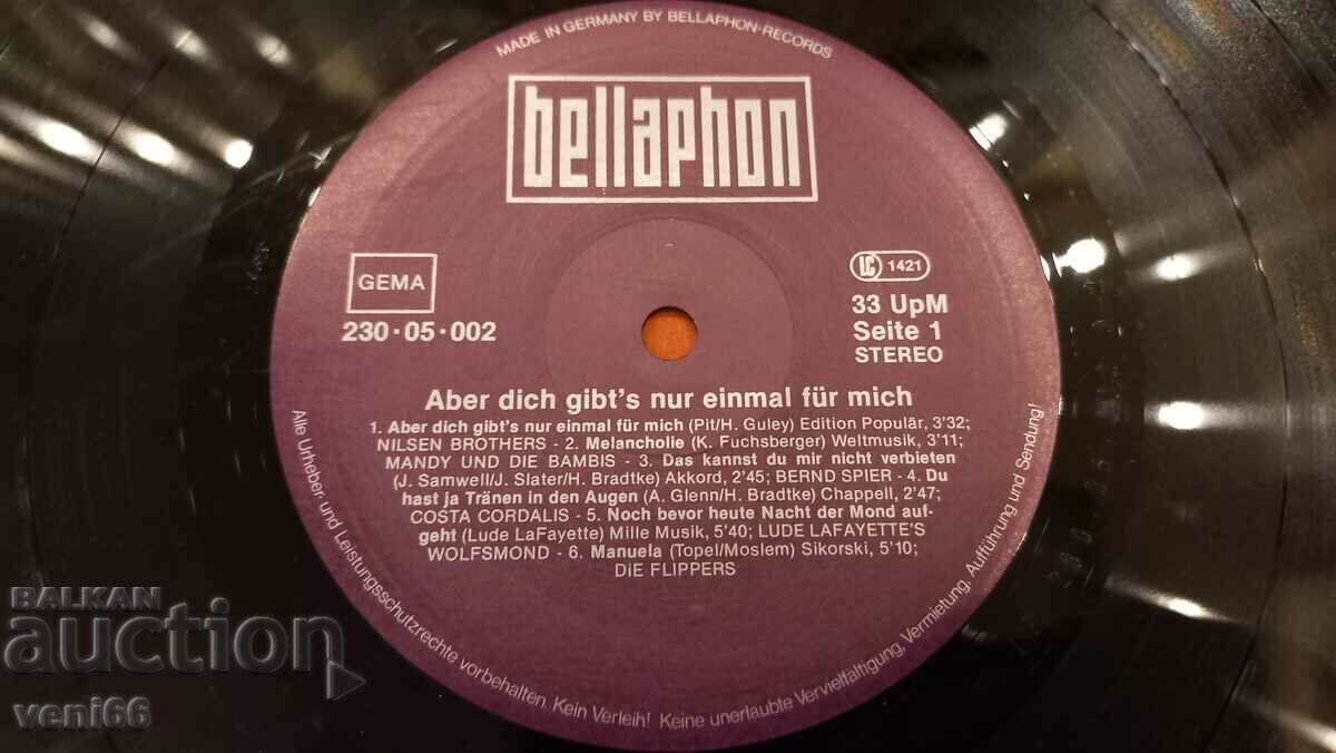Delivery of Gramophone record - Aber dich..... Delivery of Gramophone record - Aber dich.....