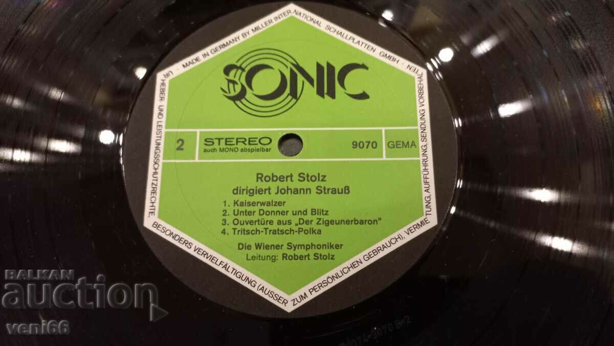 Delivery of Gramophone record - Johann Strauss Delivery of Gramophone record - Johann Strauss