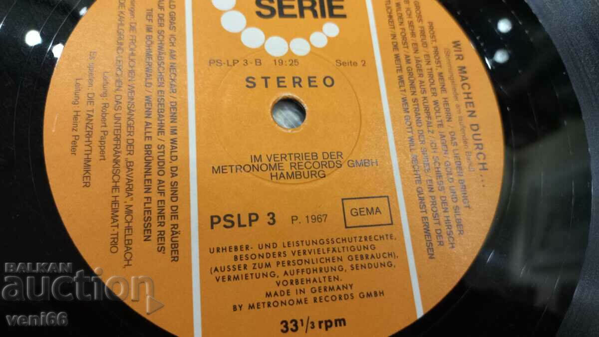 Auction Gramophone record - Wir Machen durch Auction Gramophone record - Wir Machen durch