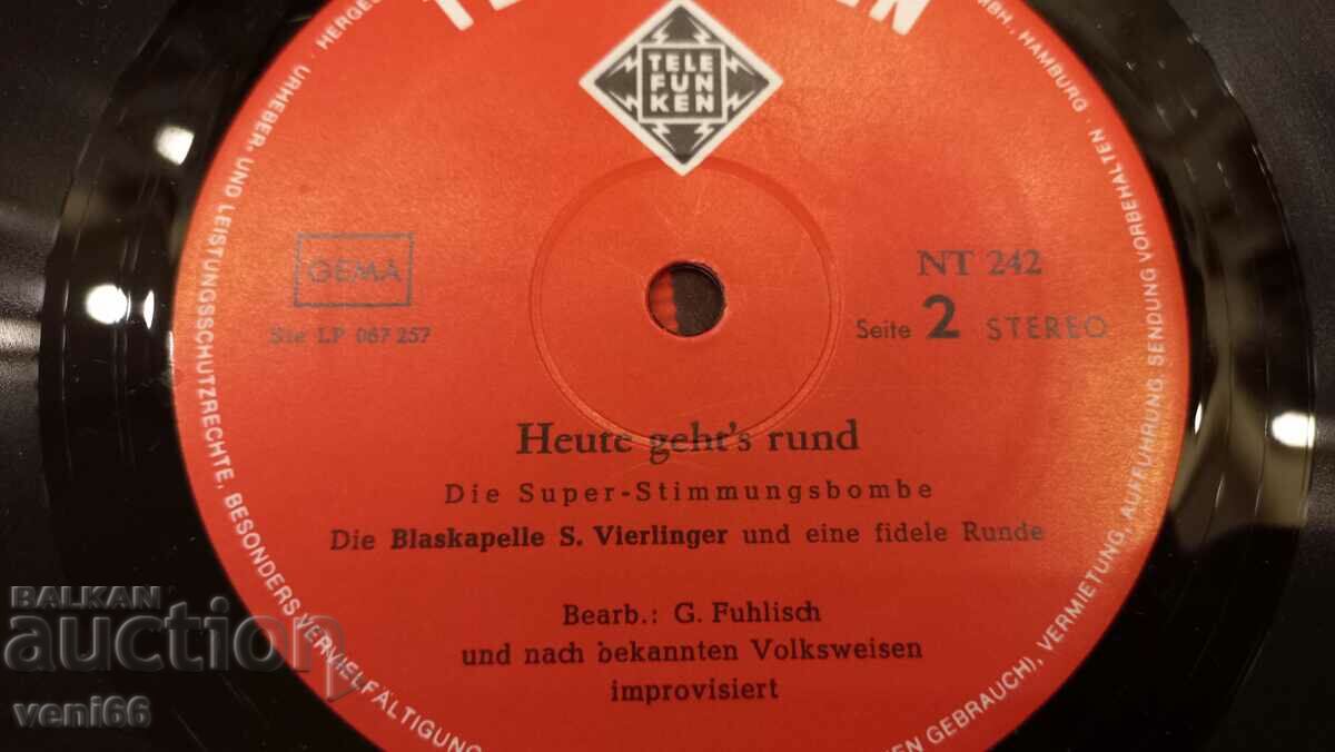 Auction Gramophone record - Haute gehts rund Auction Gramophone record - Haute gehts rund