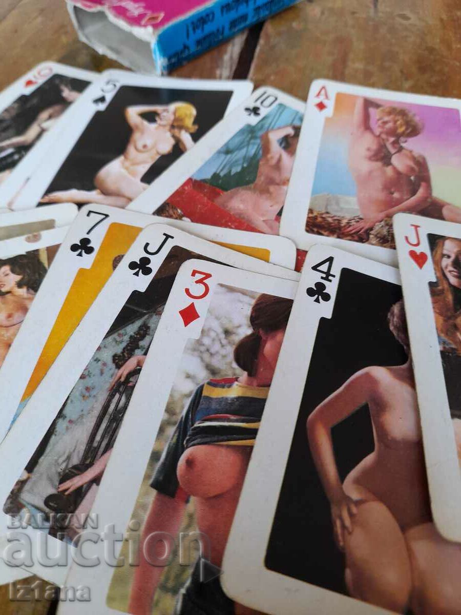 Old Erotic Playing Cards - 5 Old Erotic Playing Cards - 5