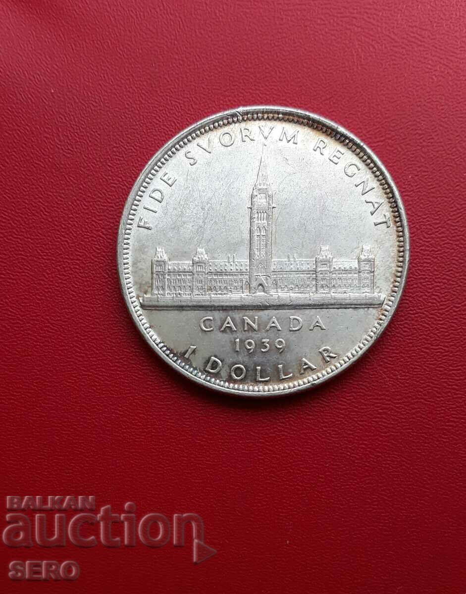 Canada-1 dollar 1939 Ottawa-Parliament Building