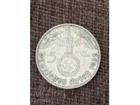 5 Reichsmarks 1938 D