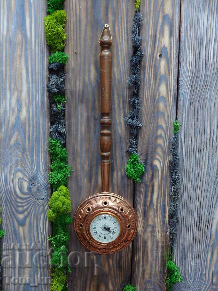 Old mechanical copper clock