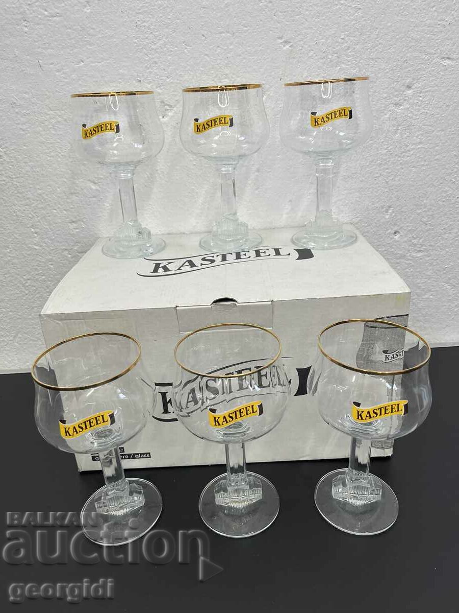 Белгийски кристални чаши. №5492