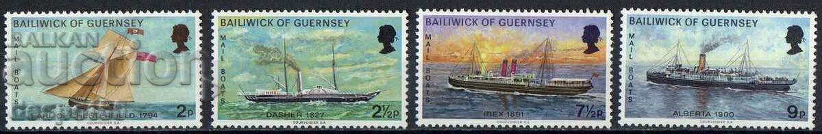 1972. Guernsey. Ταχυδρομικά πλοία.