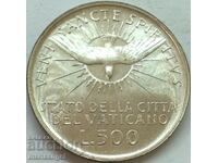 vatican 1963 500 lira Blank silver