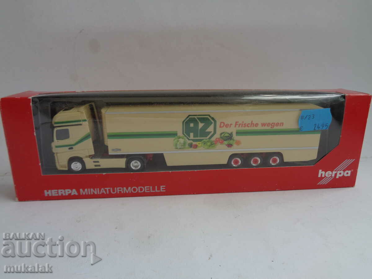 HERPA H0 1/87 MERCEDES ACTROS TRUCK MODEL TOY TROLLEY