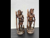 Figuri de lemn ale vânătorilor filipinezi. #5495