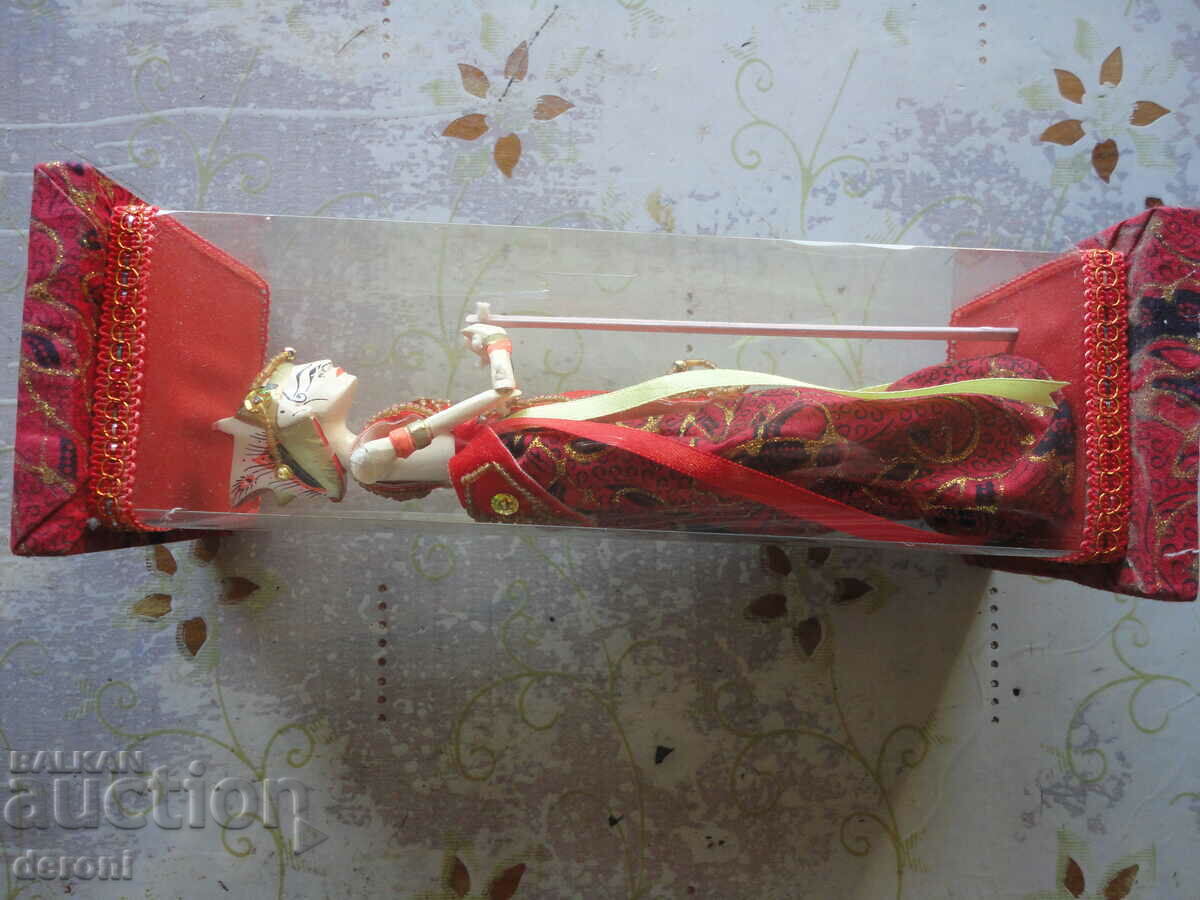 Delivery of Vintage wooden doll in a box Delivery of Vintage wooden doll in a box