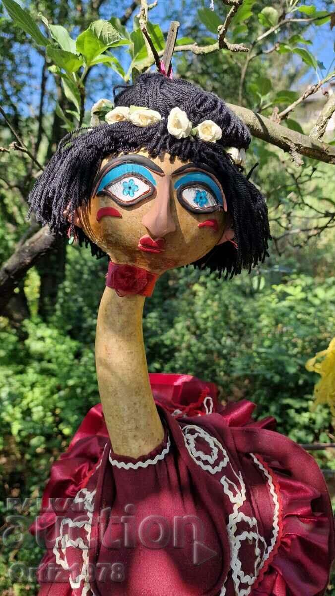 LARGE OLD THEATER DOLL - AUTHOR'S, 95cm - 5 LARGE OLD THEATER DOLL - AUTHOR'S, 95cm - 5