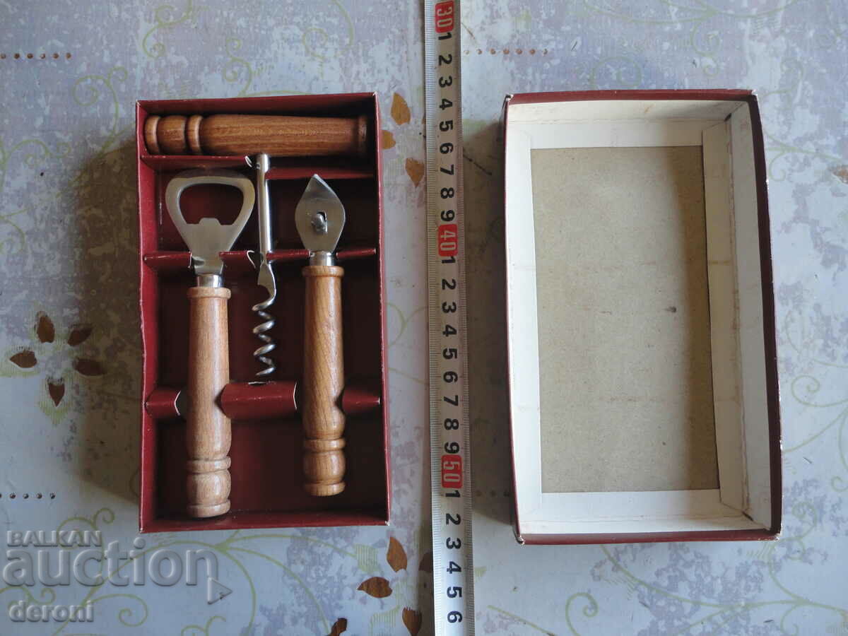 German bar set corkscrew opener in box 2
