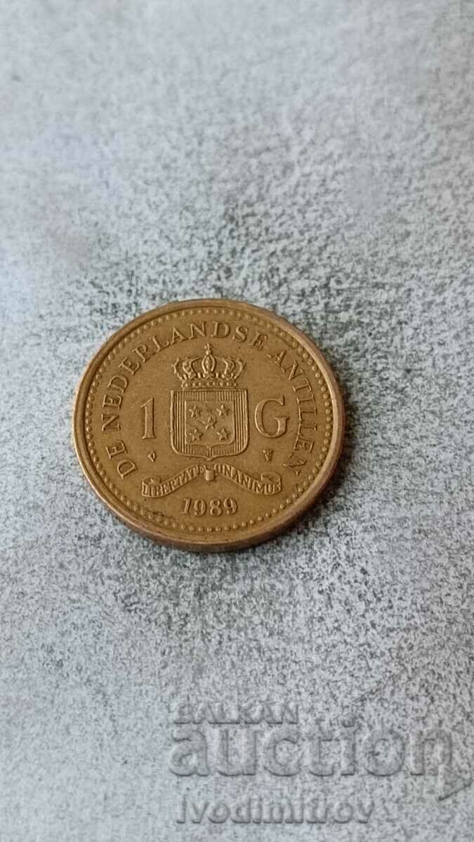 Antilele Olandeze 1 gulden 1989