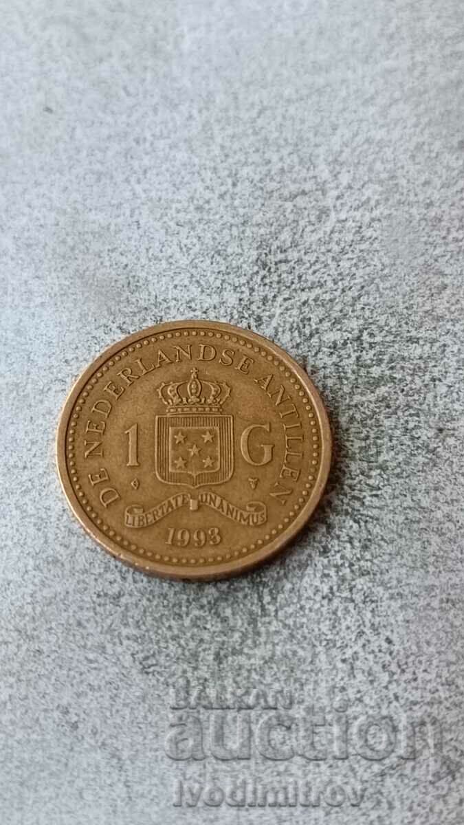 Antilele Olandeze 1 gulden 1993