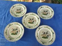 A set of porcelain plates