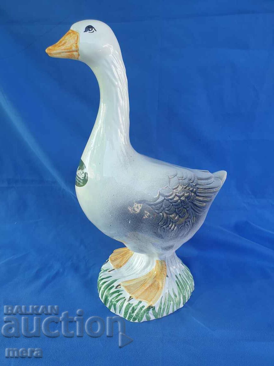 A large porcelain duck