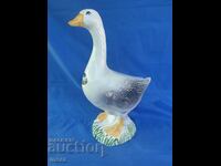A large porcelain duck