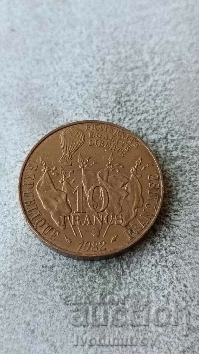 France 10 francs 1982 100 years since the death of Leon Gambet