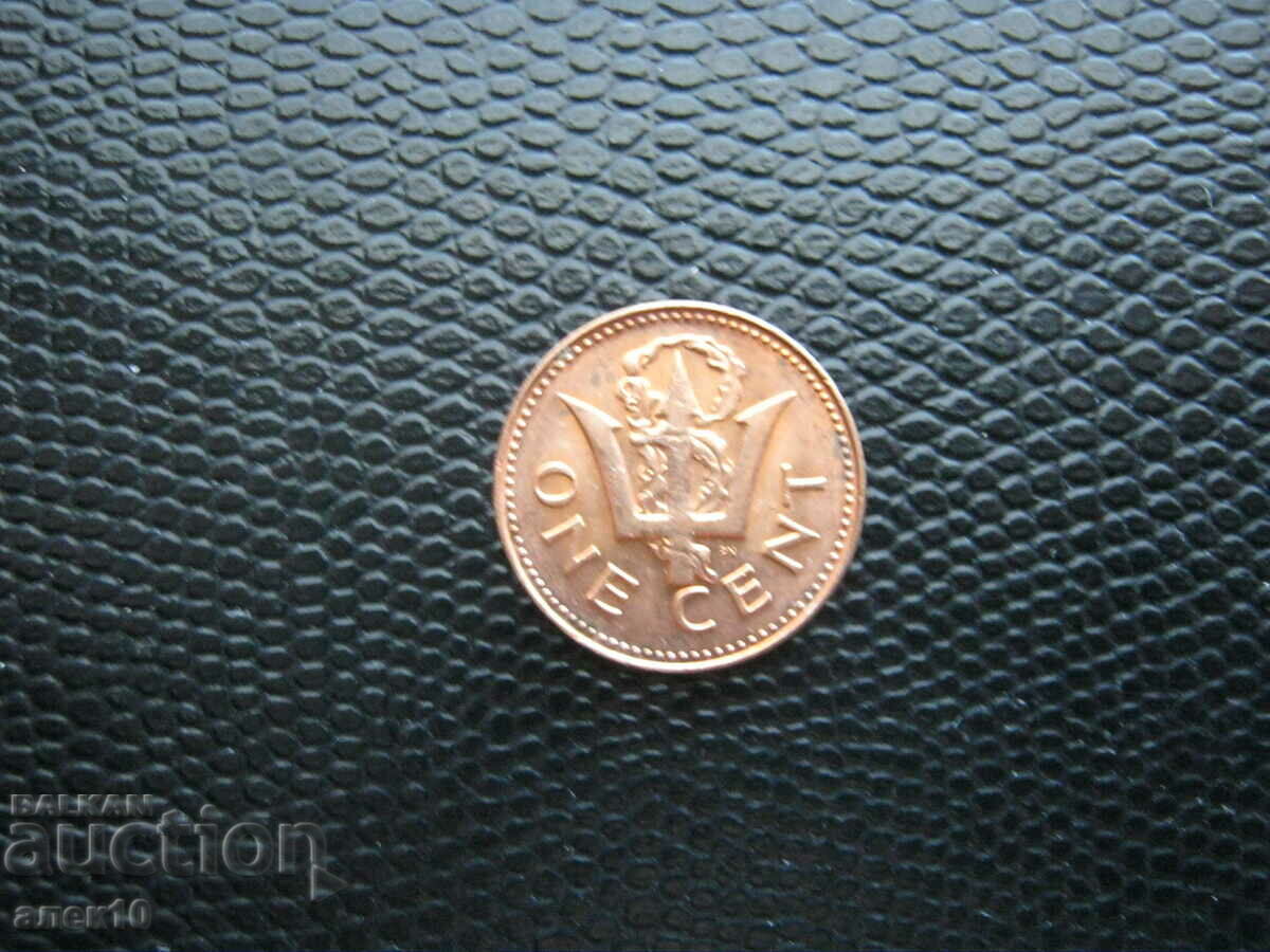 Barbados 1 cent 1976 10 ani. Independenţă