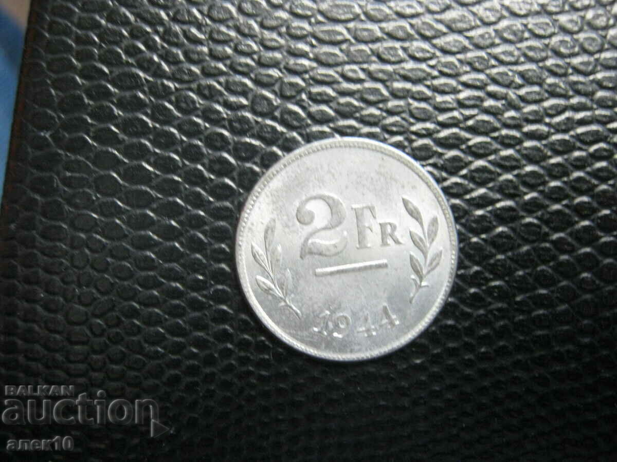 Белгия  2  франк  1944