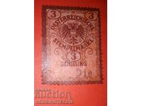 AUSTRIA - ȘTAMBELE DE PALTONĂ - ȘTAMBĂ DE PALTONĂ - 3 Grosha
