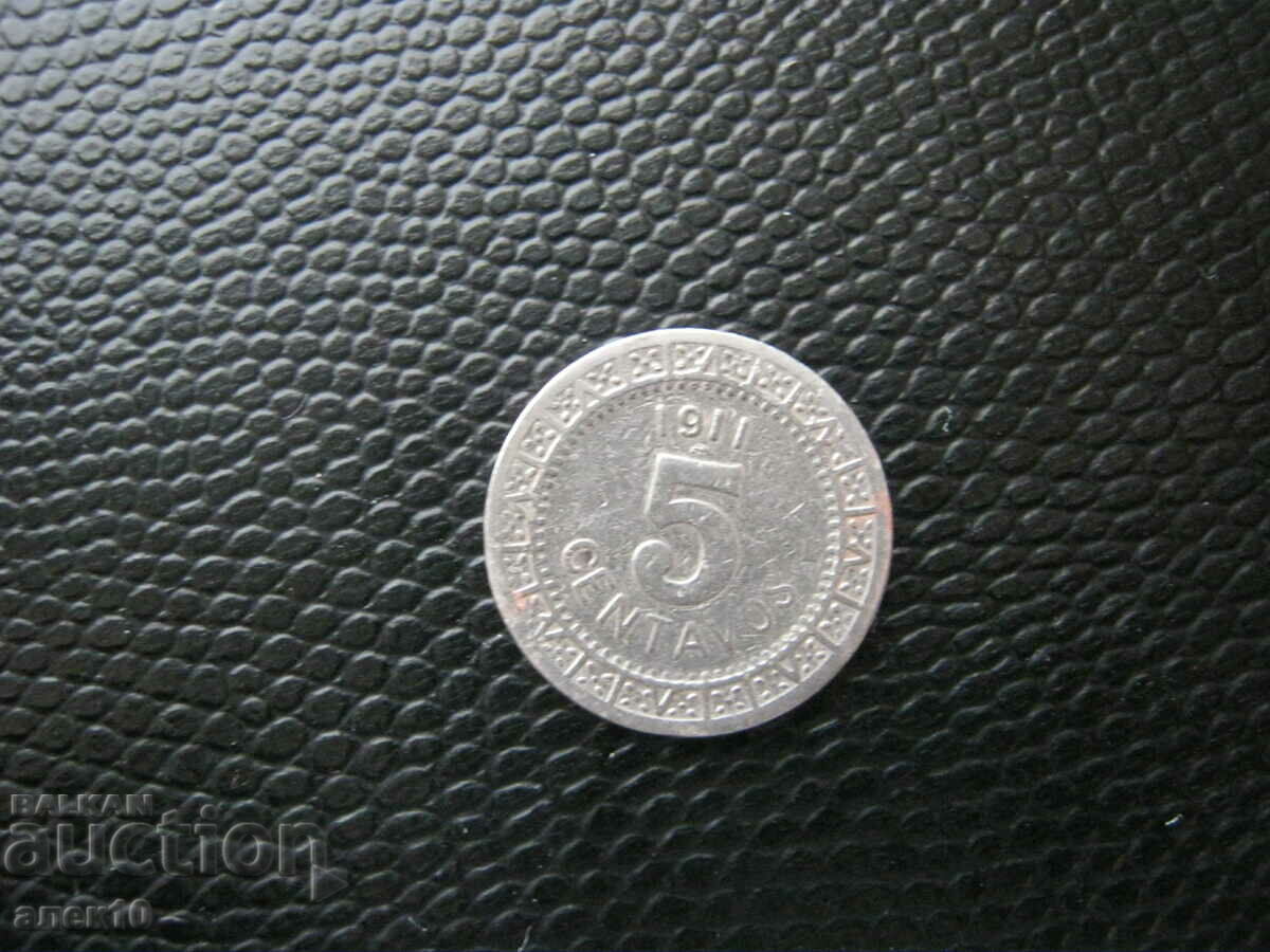 Mexic 5 centavos 1911