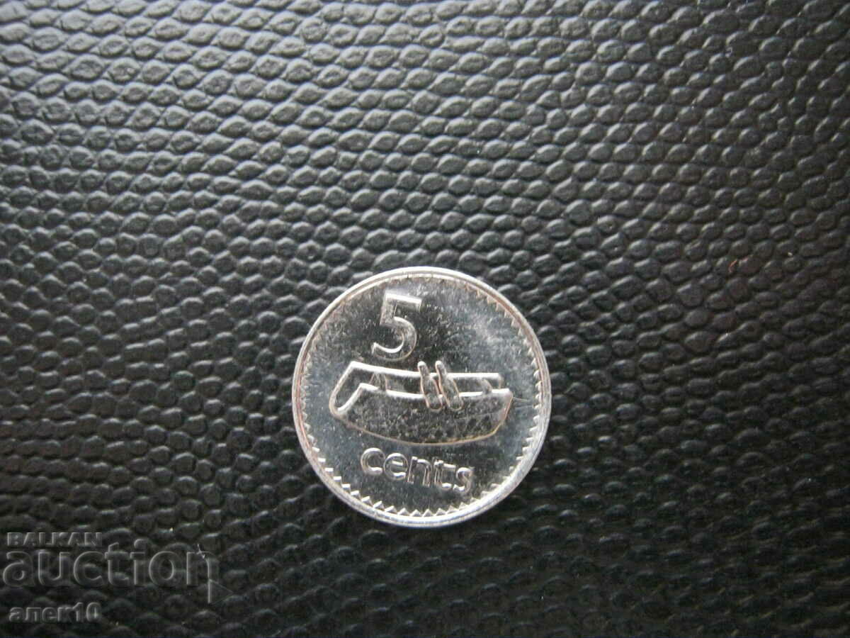 Фиджи  5  цент 1990