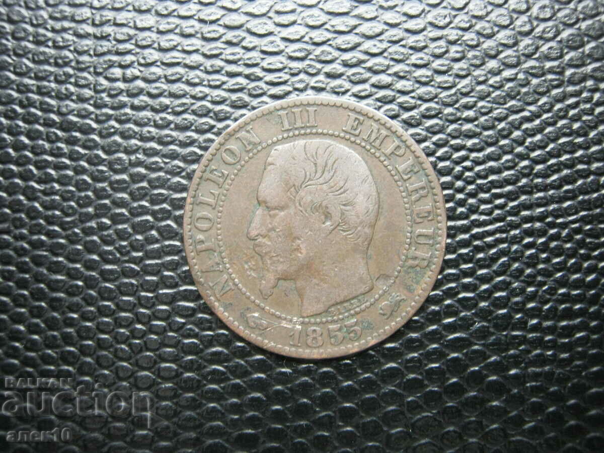 Franța 5 centimes 1855