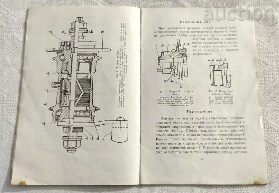 Auction ŠAULIAYSKI VELO FACTORY VILNIUS USER BROCHURE 1958 Auction ŠAULIAYSKI VELO FACTORY VILNIUS USER BROCHURE 1958